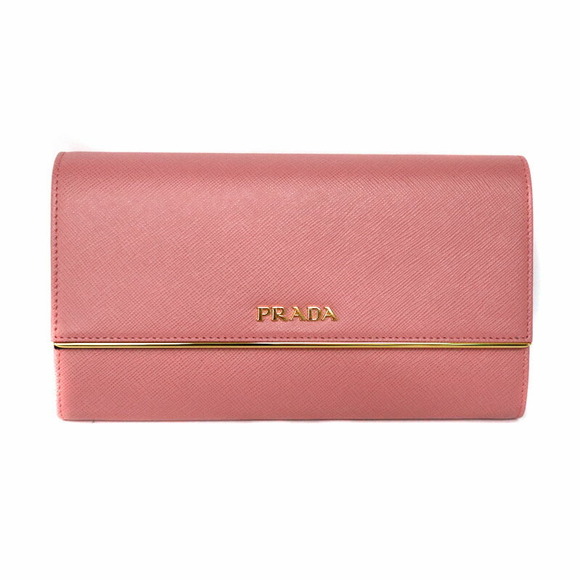 Prada Pink Saffiano Wallet Long Leather - Picture 1 of 6